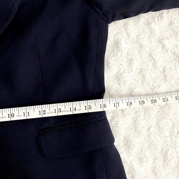J. Crew Navy Original Schoolboy Wool Blend Preppy Classic Office Blazer 4 - Picture 9 of 9